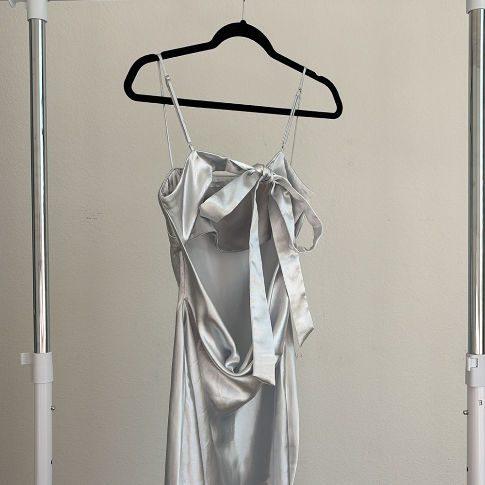 LPA Finelli Maxi Dress in Silver